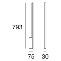 Xilema W1 minimalistické nástenné LED svetlo biele