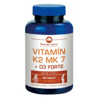 PHARMA ACTIV Vitamín K2 MK7 + D3 FORTE 1000 I.U. 125 tabliet