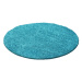 Kusový koberec Life Shaggy 1500 tyrkys kruh Rozmery koberca: 120x120 kruh