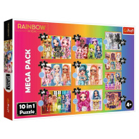Trefl Puzzle 10v1 - Kolekcia módnych bábik / MGA Rainbow high