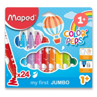 Detské fixky Maped Color´Peps Jumbo - 24 farieb