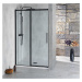 POLYSAN - ALTIS LINE BLACK sprchové dvere 1070-1110, výška 2000, číre sklo AL3912B