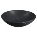 SAPHO - BLOK kamenné umývadlo Ø 40 cm, čierny Marquin, matný 2401-35