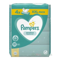 PAMPERS Baby Wipes Sensitive vlhčené obrúsky XXL pack 4x80 ks (320 ks)