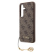 Guess 4G Charms Zadný Kryt pre Samsung Galaxy S24+ Brown