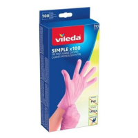 Vileda Simple rukavice M/L 100 ks