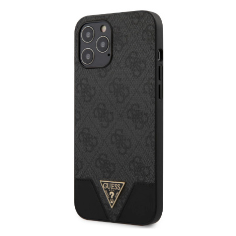 Puzdro Guess GUHCP12LPU4GHBK na Apple iPhone 12 Pro Max 4G Triangle sivé