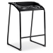 PEDRALI - Nízka barová stolička AROD 500 DS - čierna