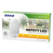 Záhradné nástenné LED svietidlo so senzorom NEFRYT 10W, 4000K, 800lm, IP54, biela (ORNO)