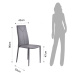 Sivé jedálenské stoličky v súprave 2 ks Sally – Tomasucci