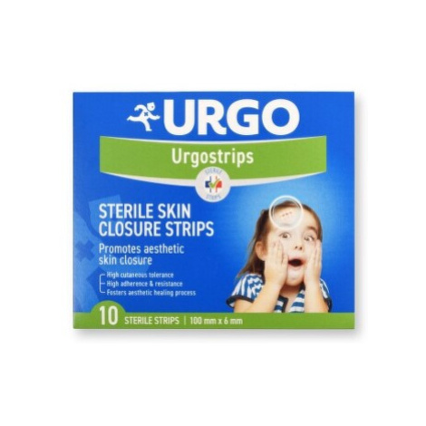 URGO Urgostrips sterilné samolepiace chirurgické stehy 100 x 6 mm 10 kusov