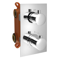 KIMURA podomietková sprchová termostatická batéria, box, 2 výstupy, chróm KU382