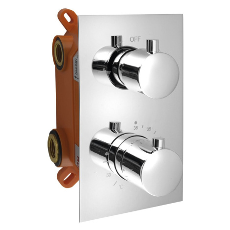KIMURA podomietková sprchová termostatická batéria, box, 2 výstupy, chróm KU382 Sapho