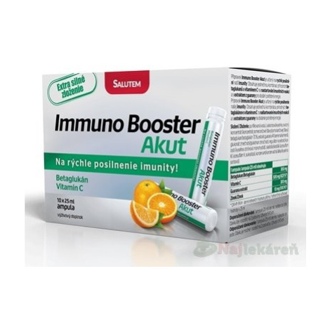 Immuno Booster Akut SALUTEM roztok v ampulkách s Betaglukánom 10 x 25 ml