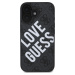 Guess Leather 4G Big Love Kryt s MagSafe pre iPhone 16, Čierny