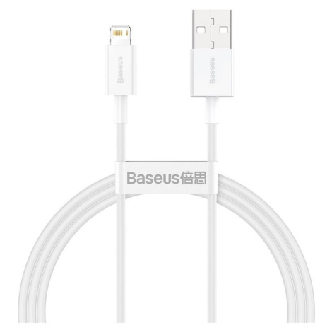 Baseus Superior Dátový kábel USB-A / Lightning 2.4A 1m, Biely