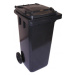 Kontajner na odpad PVC 240L čierny