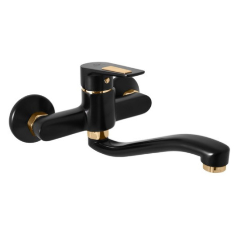 Drezová batéria RAV SLEZÁK COLORADO s otočným ramienkom 100 mm černá matná/zlato CO301.0/26CMATZ