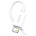 Baseus Quick Nabíjací Kábel USB-A/ Lightning 2.4A, 0.25m, Biely
