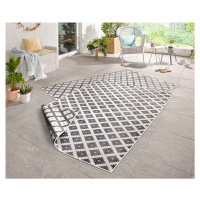 Kusový koberec Twin-Wendeteppiche 103126 grau creme – na ven i na doma - 80x250 cm NORTHRUGS - H