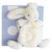 Plyšový zajačik Lapin Bonbon Doudou et Compagnie modrý 26 cm v darčekovom balení od 0 mes