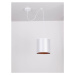 Candellux Bielo-medený závesný decentrálny luster Atlanta pre žiarovku 1x E27 31-00637