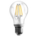E27 6W LED filament žiarovka s 800lm – teplá biela