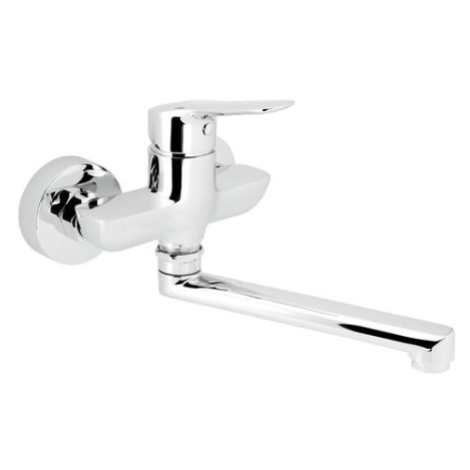 Drezová - umývadlová batéria Novaservis Metalia 54 s otočným ramienkom 100 mm chróm 54077,0