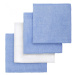 Súprava 4 bambusových detských uteráčikov v modrej a bielej farbe T-TOMI