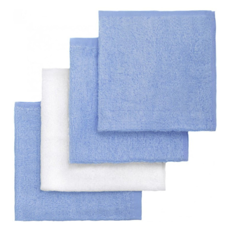 Súprava 4 bambusových detských uteráčikov v modrej a bielej farbe T-TOMI