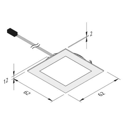 Nábytkové zapustené LED Dynamic FAQ 58 oceľ 3W CCT