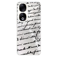 Odolné silikónové puzdro iSaprio - Handwriting 01 - black - Honor 90 5G