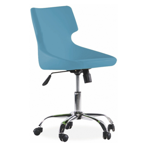 Otočná stolička na kolieskach colorato - modrá