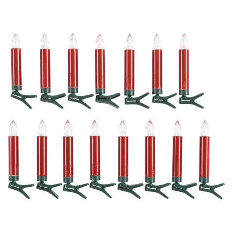 LIVARNO home Bezdrôtové LED sviečky na vianočný stromček (červená)