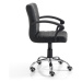 Čierna kancelárska stolička na kolečkách Tomasucci Pany