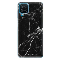 Odolné silikónové puzdro iSaprio - Black Marble 18 - Samsung Galaxy A12
