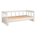 Biela rozkladacia posteľ z masívneho borovicového dreva Vipack Pino, 90/180 x 200 cm