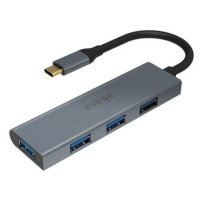 Akasa húb USB Type-C, 4x USB 3.0, 18cm