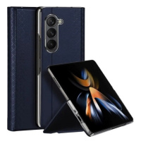 Samsung Galaxy Z Fold5 SM-F946B, puzdro s bočným otváraním, kožená zadná strana, stojan, Dux Duc