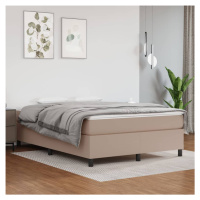 vidaXL Rám na boxspring posteľ, kapučínový 140x190 cm, umelá koža