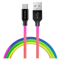 COLORWAY KABEL USB TYPE-C 2.4A 1M - MULTICOLOR (CW-CBUC018-MC)