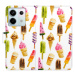 Flipové puzdro iSaprio - Ice Cream Pattern - Xiaomi Redmi Note 13 Pro 5G / Poco X6 5G