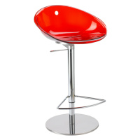 PEDRALI - Barová stolička GLISS 970 DS - transparentná červená
