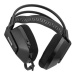 Marvo H8619, sluchátka s mikrofonem, ovládání hlasitosti, černá, podsvícená, 3.5 mm jack + rozdv