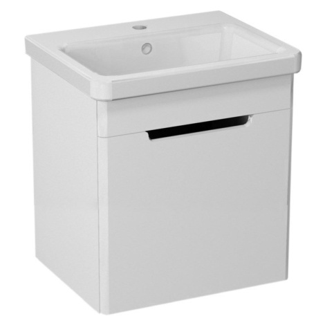 SAPHO - ELLA umývadlová skrinka 37,5x43x34cm, 1x dvierka,ľavá, biela EL040-3030