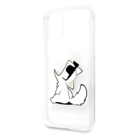 Plastové puzdro Karl Lagerfeld na Apple iPhone 11 Pro Max KLHCN65CFNRC Choupette Fun transparent