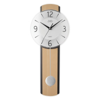 Drevené sklenené kyvadlové hodiny JVD NS22017/68, 60cm