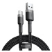 Kábel Baseus Cafule cable USB-C 3A 1m (Gray+Black) (6953156278202)
