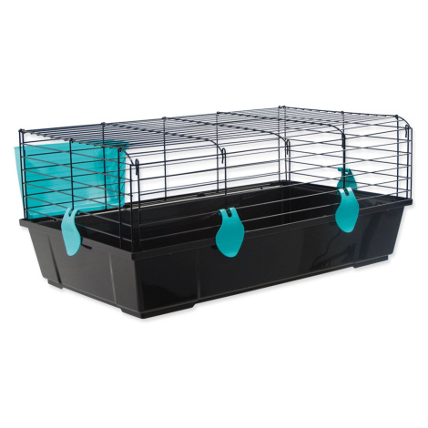 Klietka Small Animals Michal čierna, výbava modrá 100x55x39cm