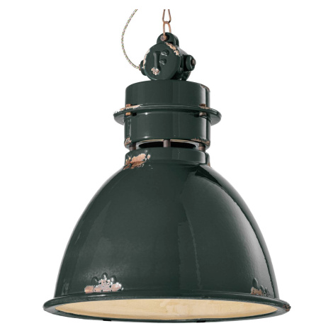 Závesná lampa C1750 keramické tienidlo, čierna Ferro Luce